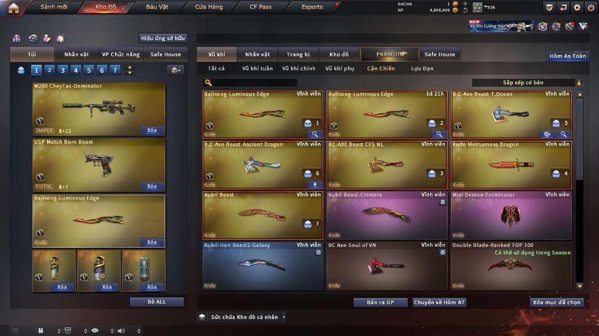 shop acc cf uy tin gia re